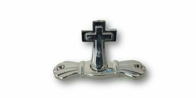 Coffin Lid Screw Cross Silver